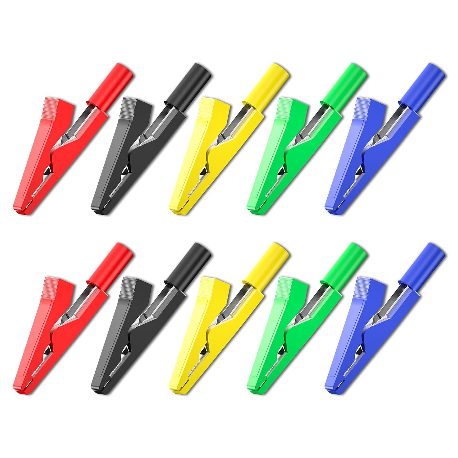 Pa Health & Wellness Zoominfo - 10Pcs Insulated Alligator Clips Electrical Red