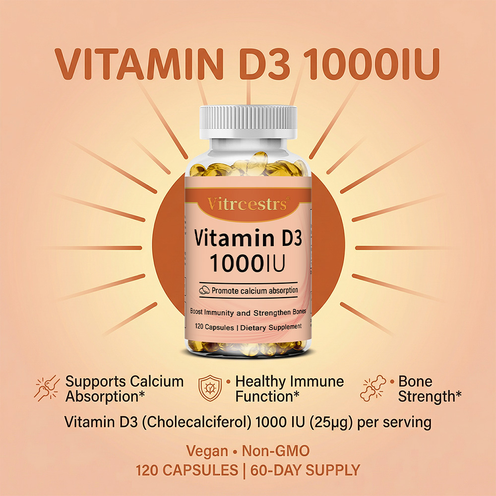 Vitamin D3 1000 IU Capsules, S - Health With Wellness recensie en prijs