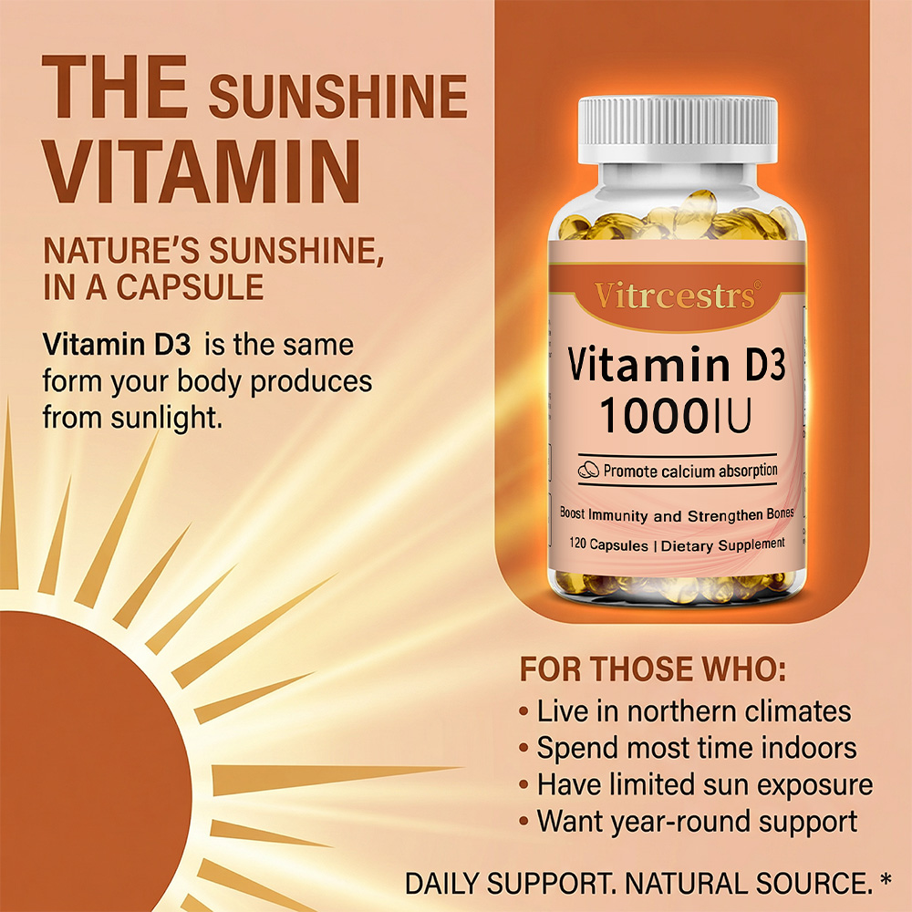 Vitamin D3 1000 IU Capsules, S - Health With Wellness recensie en prijs