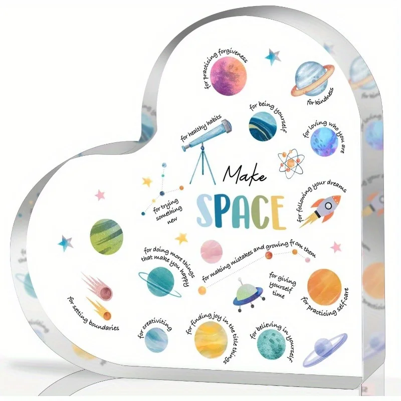 Acrylic Heart Mental Health De - Health Wellness Office recensie en prijs