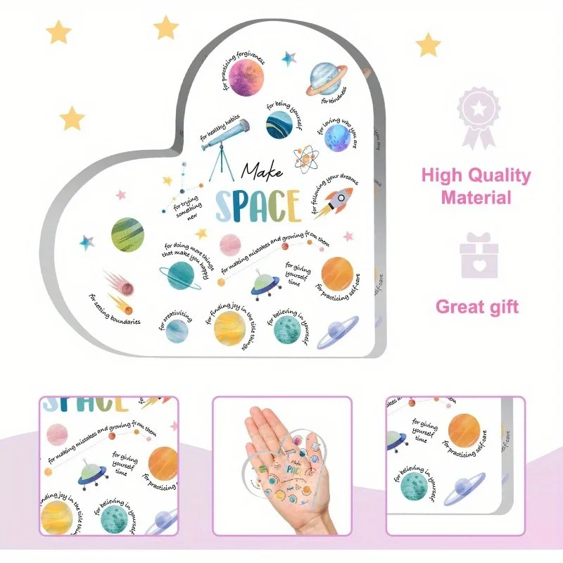 Acrylic Heart Mental Health De - Health Wellness Office recensie en prijs
