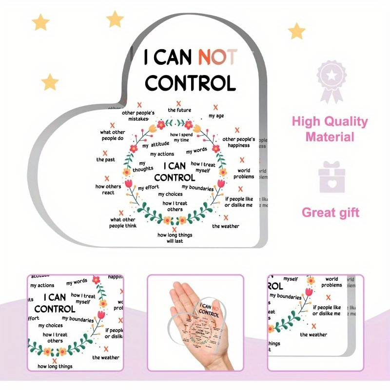 Anxiety Relief Acrylic Sign, M - Health Wellness Office recensie en prijs