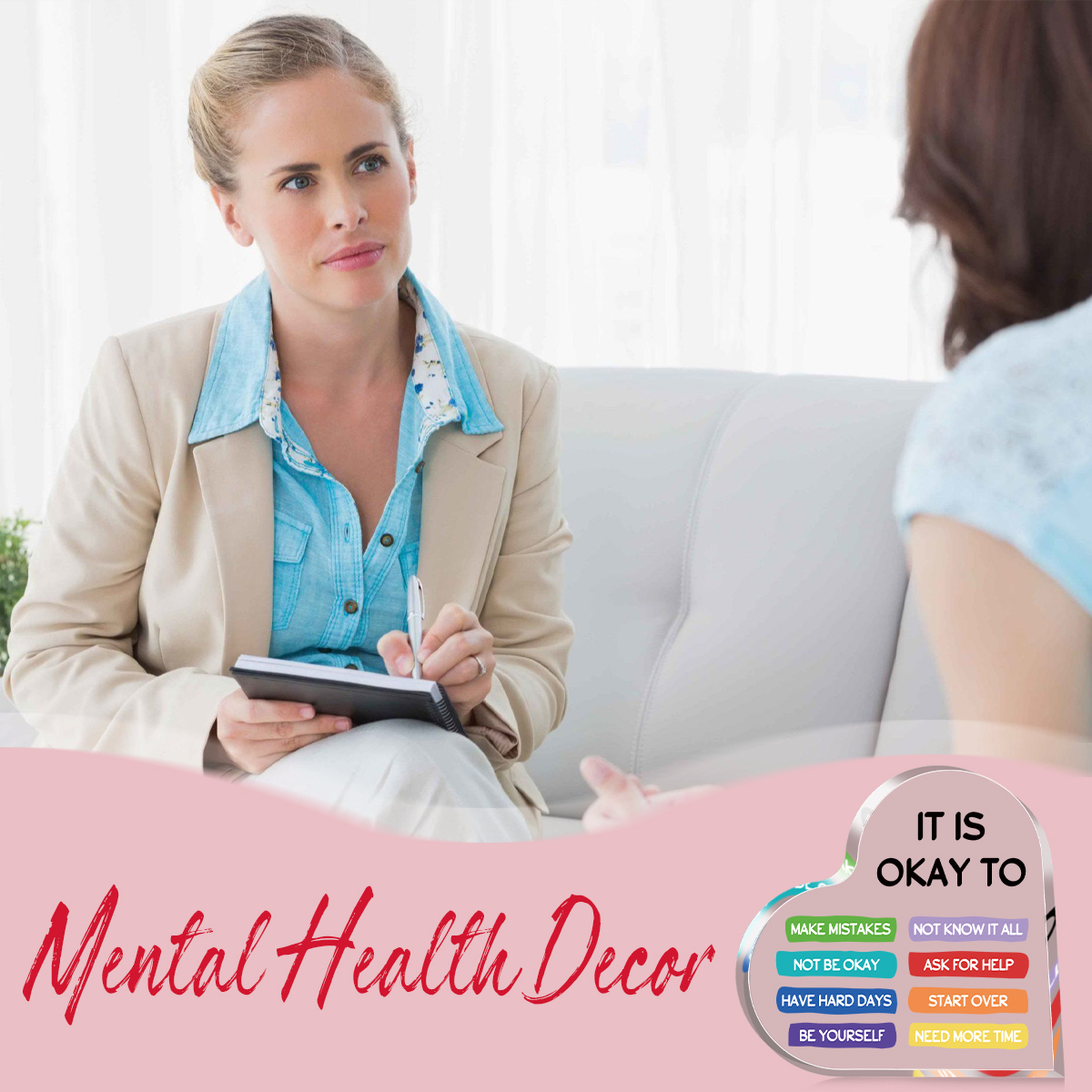 Acrylic Mental Health Gift, It - Health Wellness Office recensie en prijs