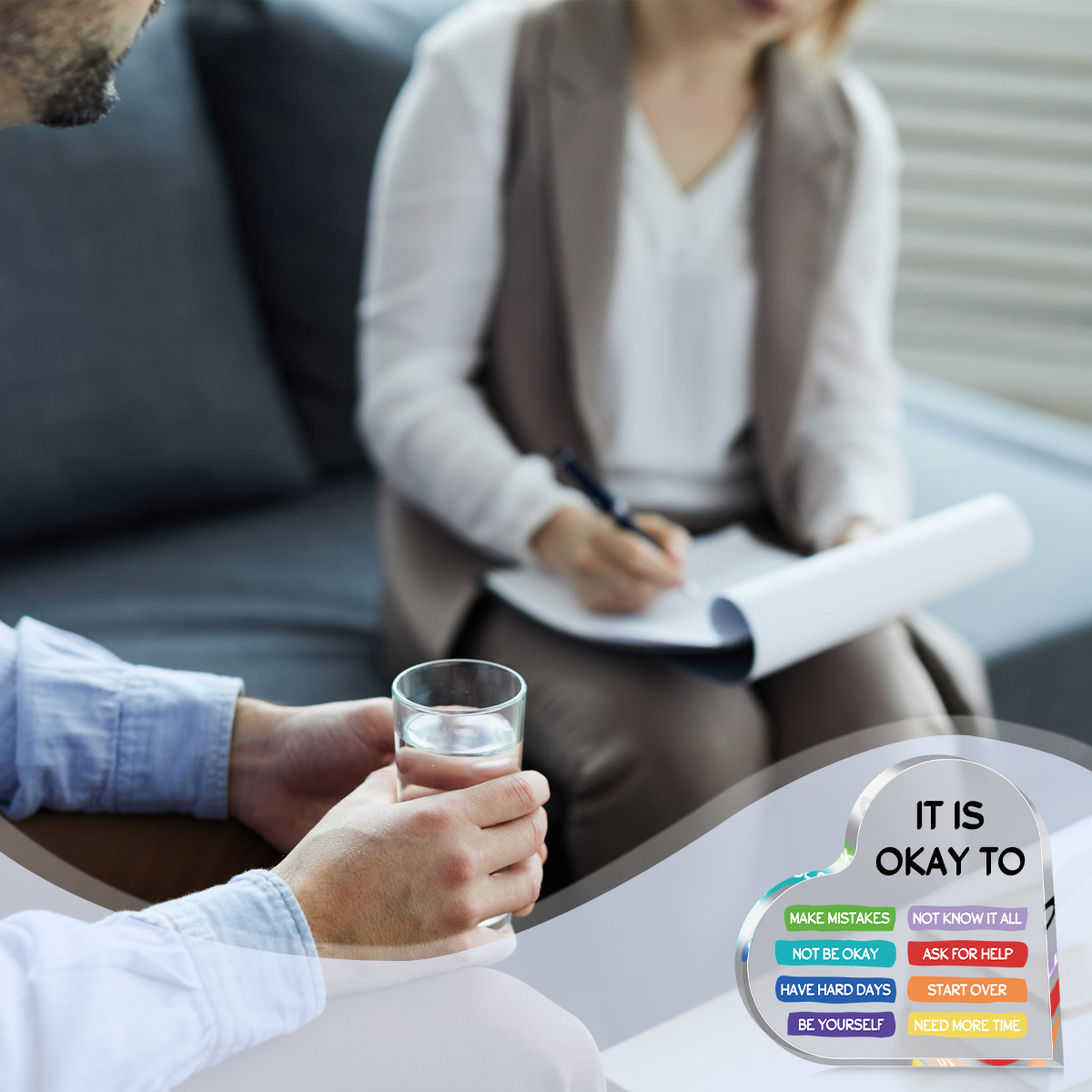 Acrylic Mental Health Gift, It - Health Wellness Office recensie en prijs
