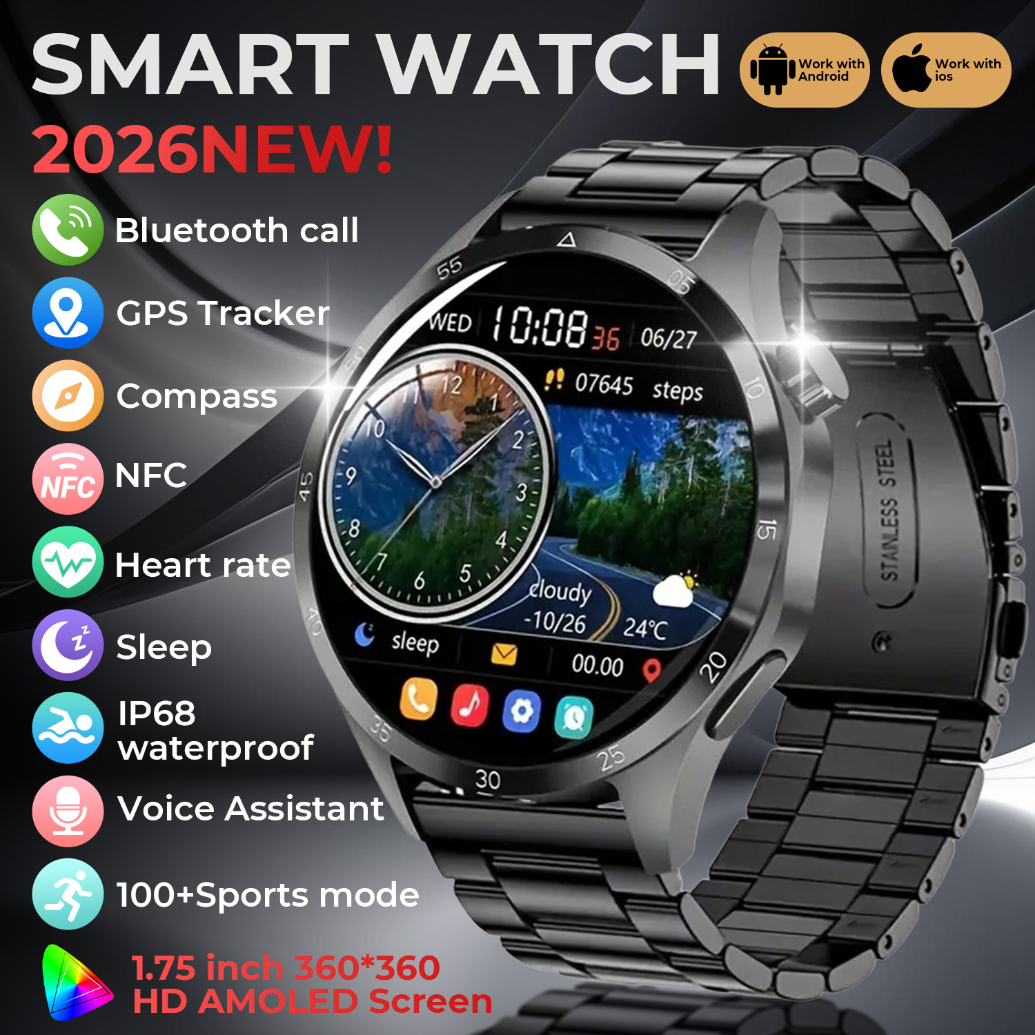 2026 New SmartWatch 1.52
